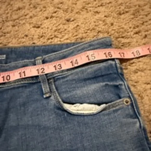 Women's Old Navy Rockstar Super Skinny Jeans Size 14 Tall Blue Denim - Picture 5 of 9